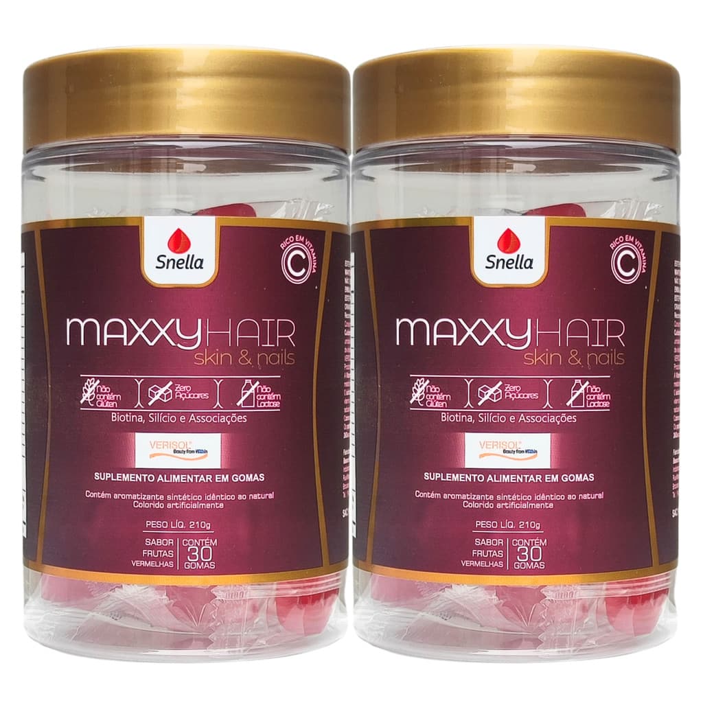 Kit Colágeno Em Gummies Cabelo Pele E Unhas Verisol Snella 30 Gomas 02 Un