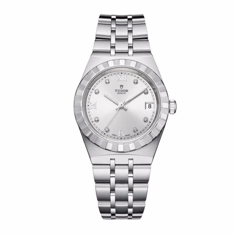 Relógio unissex suíço mecânico automático de aço inoxidável Tudor Royal Series M28400-0002
