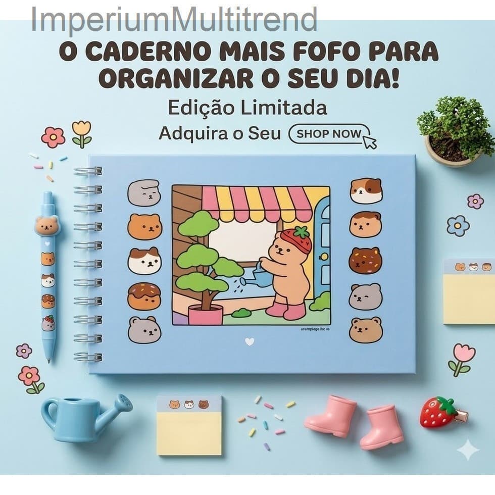 🐻 Livro de Colorir Ursinhos Fofos | Kit com 2 Modelos (Azul + Rosa) – 47 Desenhos CadaMU02