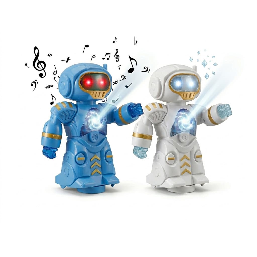 Robo musical deslizante 360º com luz e som rodo musical