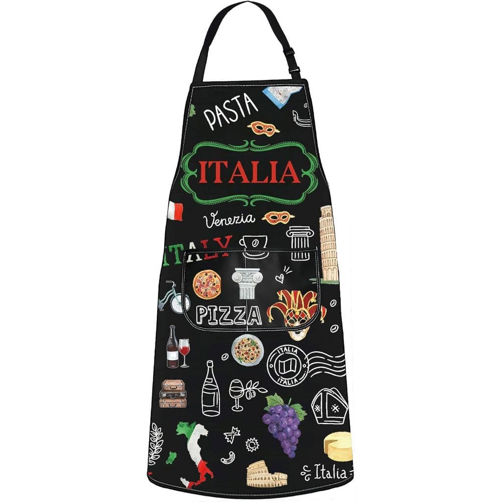 Avental de Cozinha Italiano G2TUP - Avental de Cozinha para Chefs Italianos e Aventais Temáticos