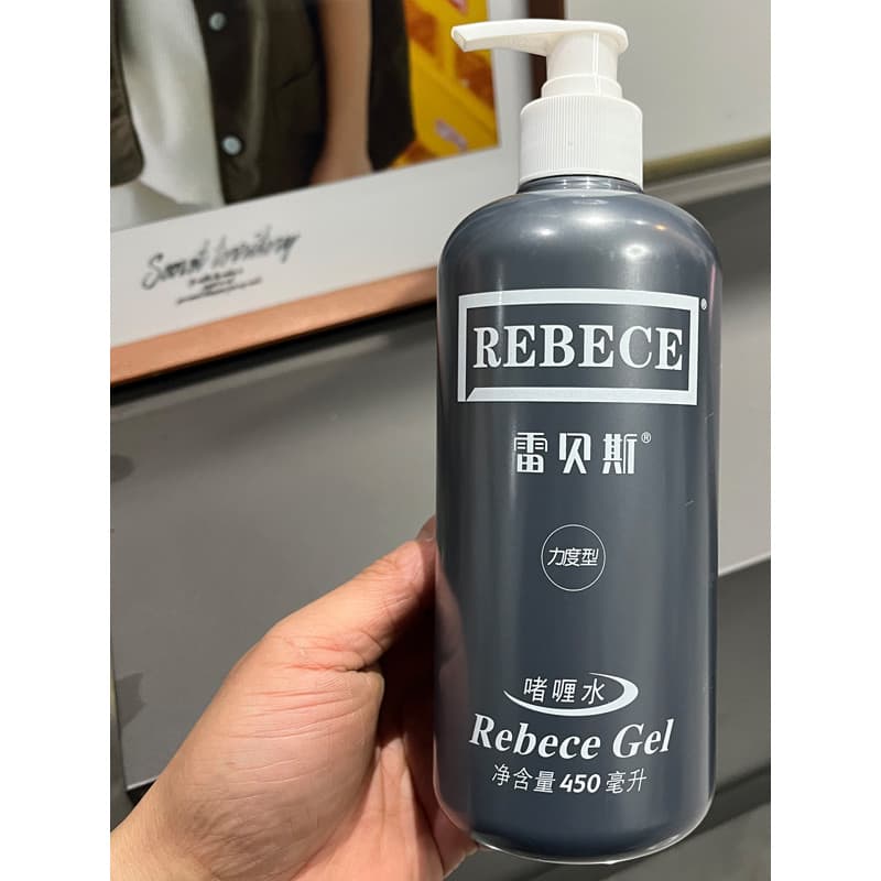 Rebass Gel Água Hidratante Estilo de Longa Duração Brilho Elástico Creme Gel Masculino Tipo de Força Tipo Macio 450ml