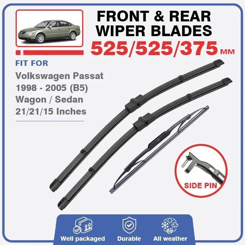Lâminas De Limpador Dianteiras E Traseiras Para VW Volkswagen Passat B5 5 1998-2005 Sedan Variante Pára-Brisa Janela Ace