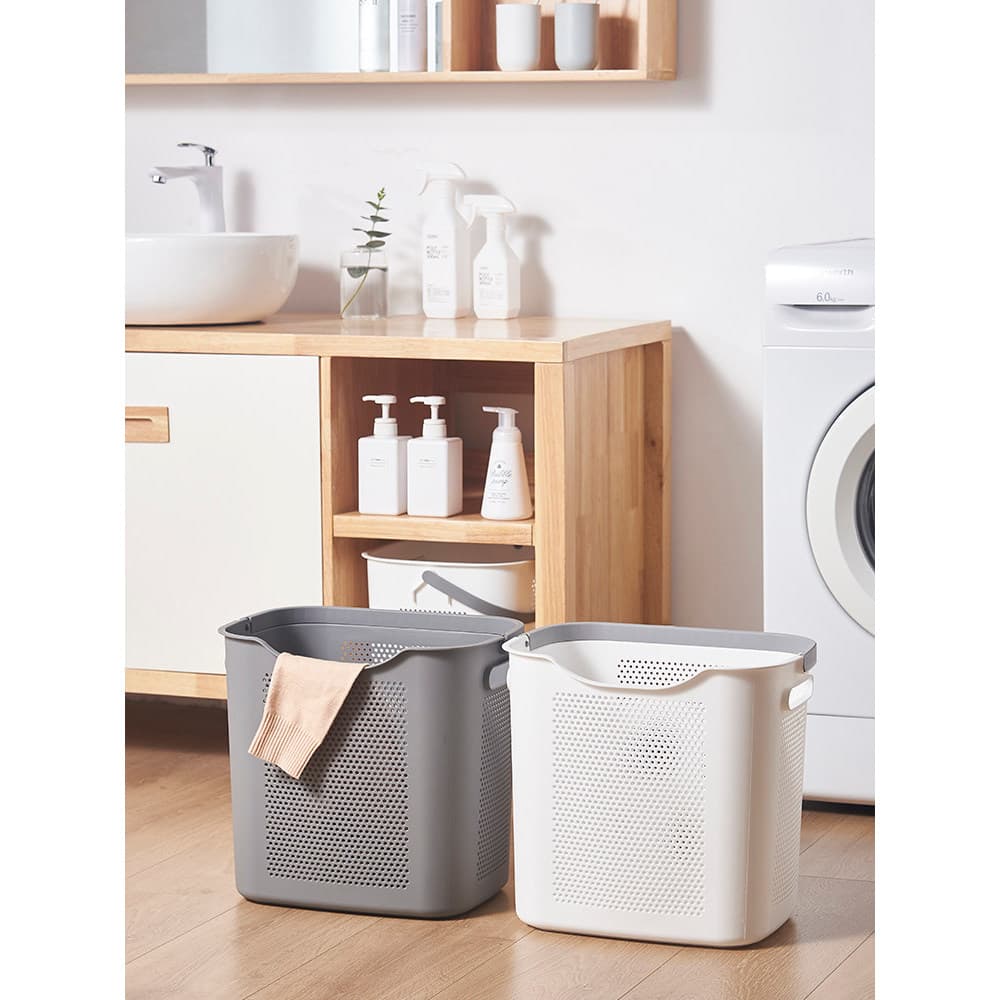 Cesto de roupa suja para banheiro doméstico, cesta de armazenamento para roupas sujas, cesta de roupas sujas para banhei