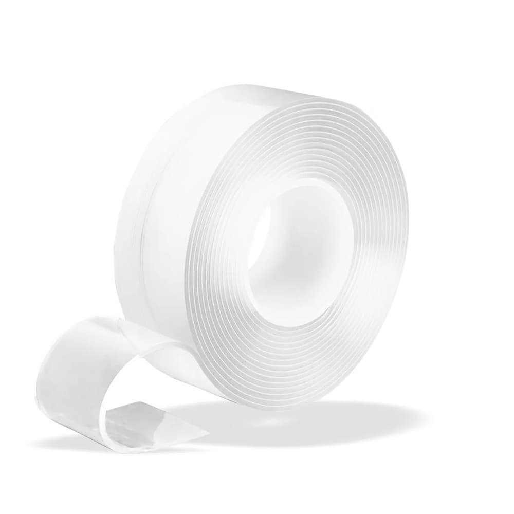 Fita Dupla Face Silicone Transparente Ultra Adesiva 30mm x 2m