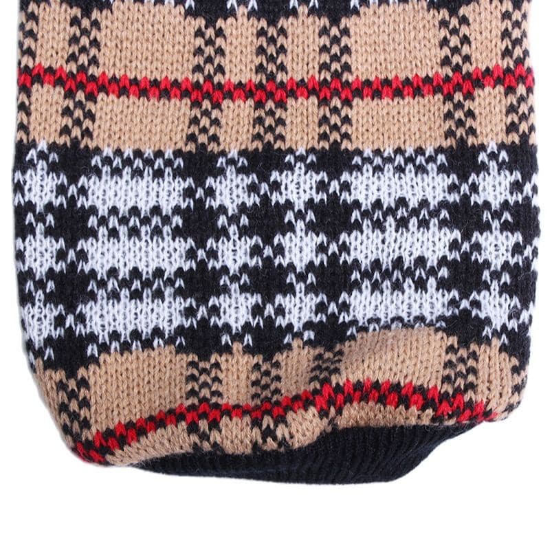 Suéter de Tricô para Cães e Gatos, Casaco Listrado para Filhotes, Jaqueta de Inverno, Roupas Quentes, 6 Tamanhos. YLFJ L