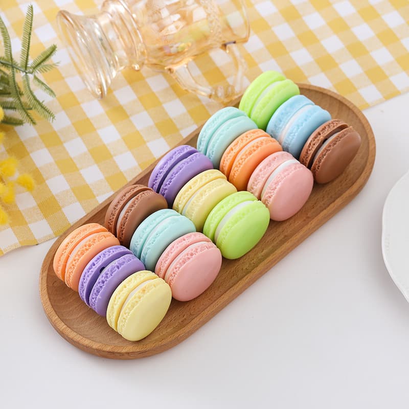 Simulado 3D Macaron Prop Bonito Hambúrguer Sobremesa Francesa Comida Modelo Divertido Decoração De Bolo
