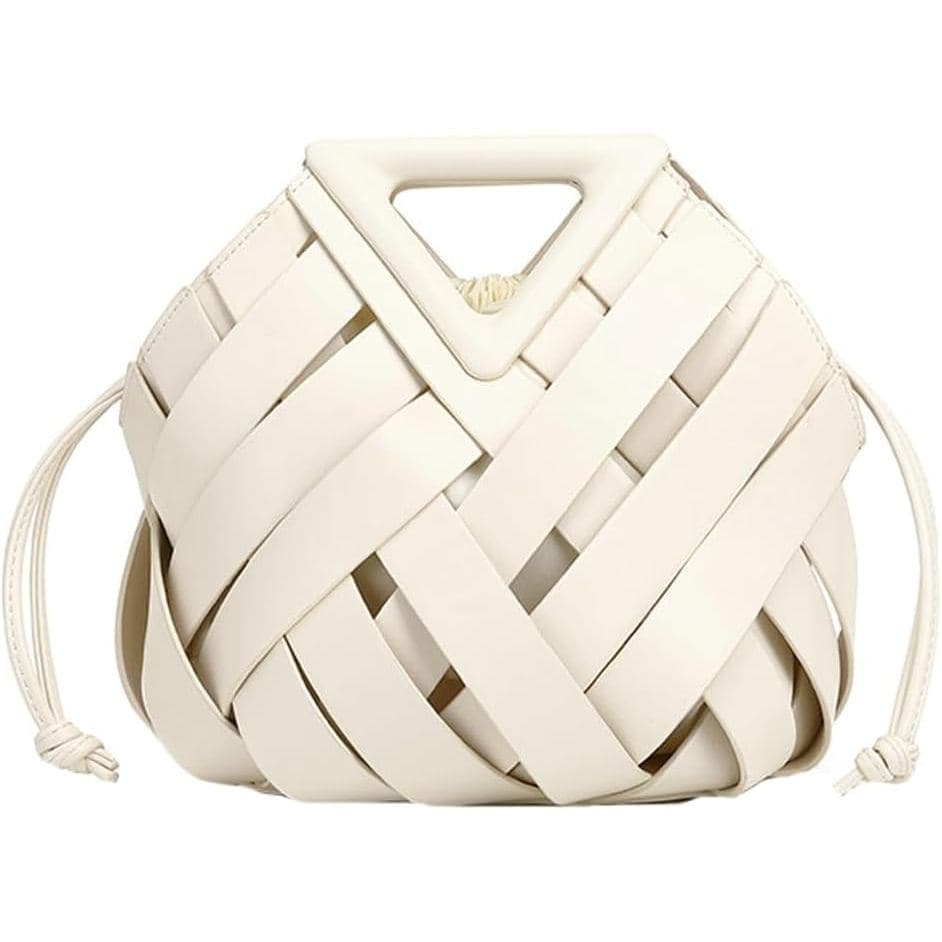 Bolsa Clutch Feminina de Couro Vegano, Bolsa Transversal Compacta Trançada, Bolsa de Mão Love 2026
