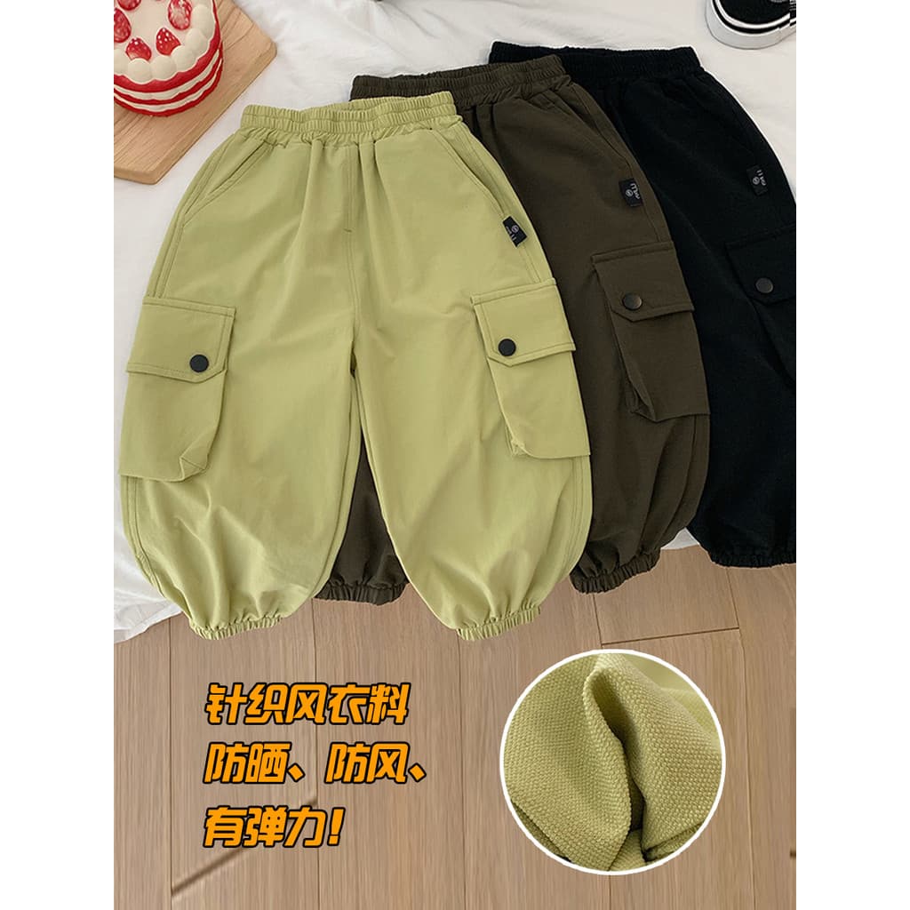 Chá mãe crianças roupas primavera outono novo estilo meninos frito rua macacão bebê bolso blusão calças crianças bonito