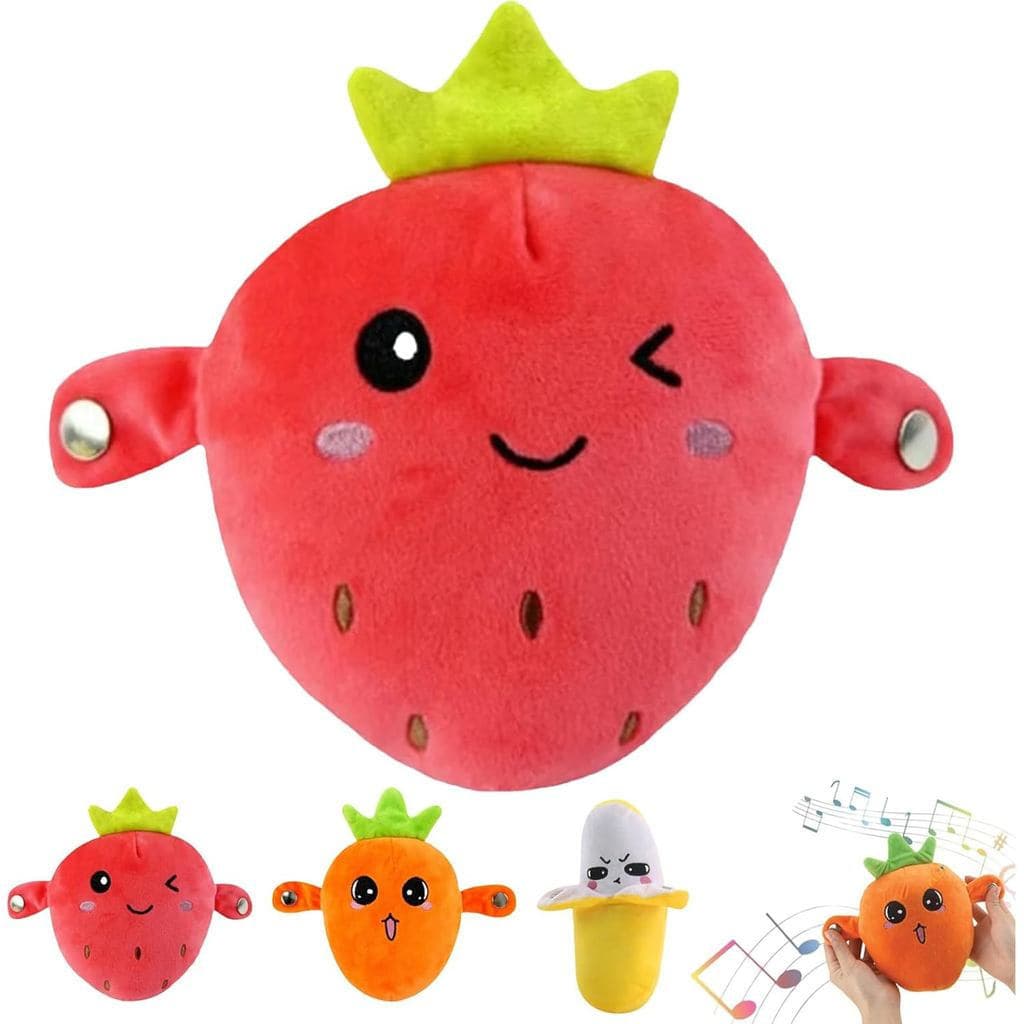 Boneca Musical Com Sensor Interativo Piano , Orelhas , De Melodia Sensores De Frutas Montessori , Detecção , Design Fofo