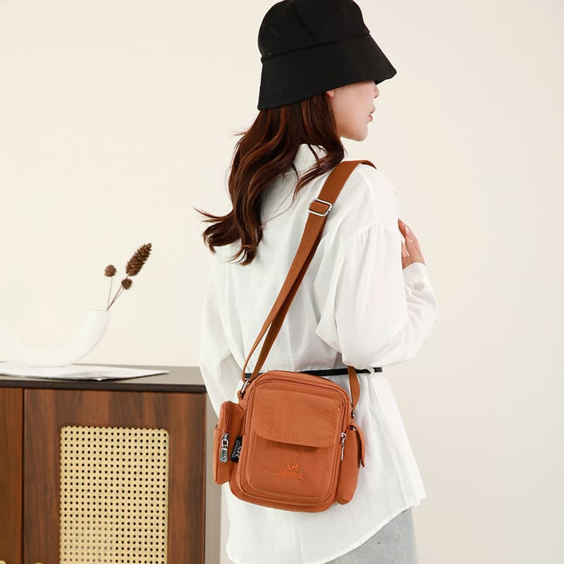 Bolsa mensageiro de ombro simples e leve para meninas