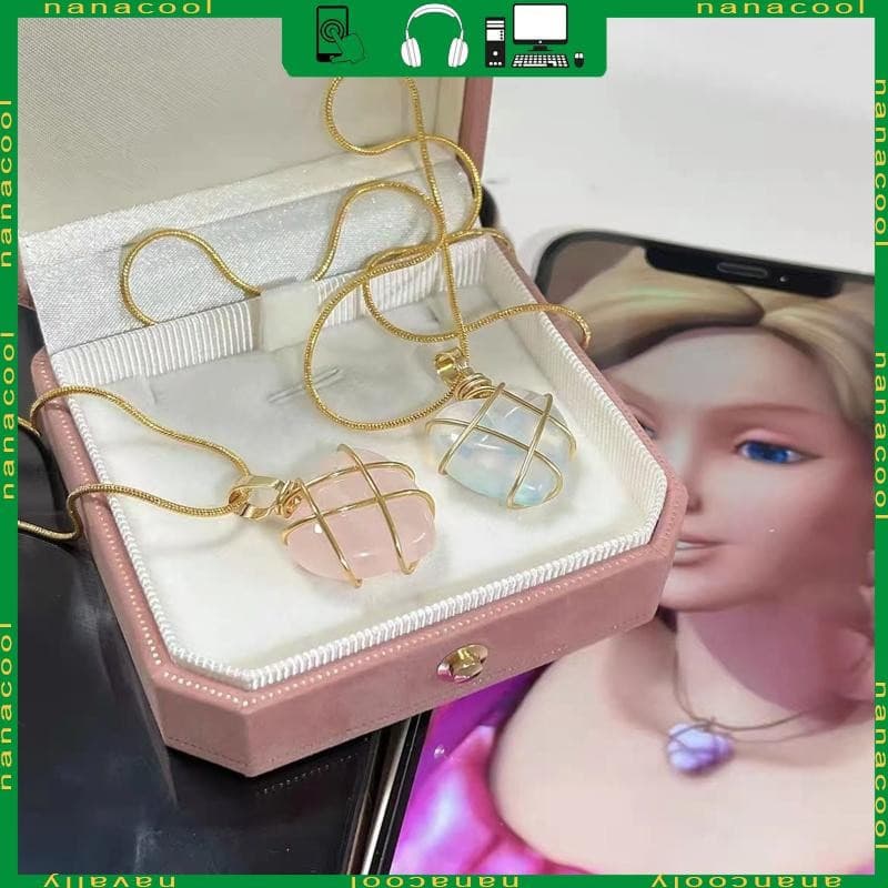 Colar de Diamante Nana 2 Castello Colar de Coração com Pedra de Nascimento Adequado para Meninas Adolescentes UBT9