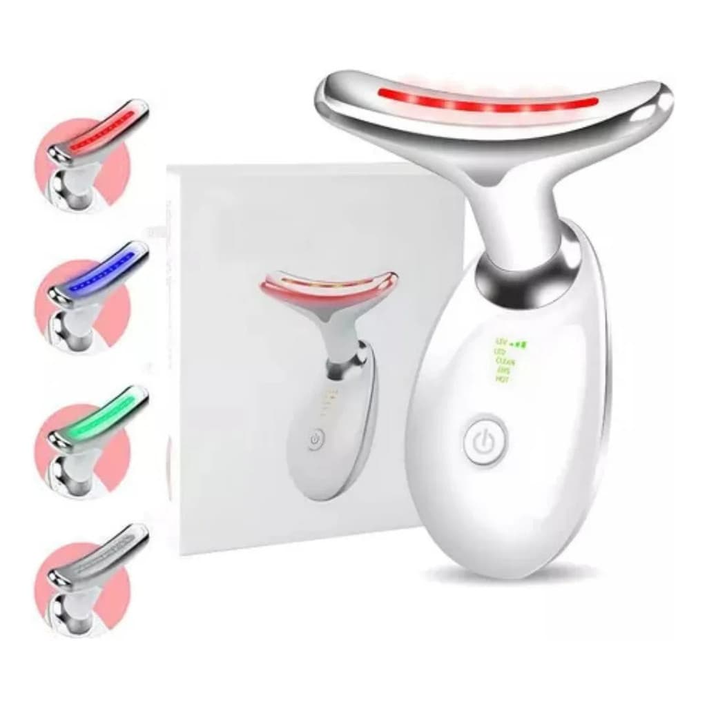 Massageador Facial Redutor de Papadas Rugas e Flacidez com Vibração USB Bivolt Efeito Lifting em Casa
