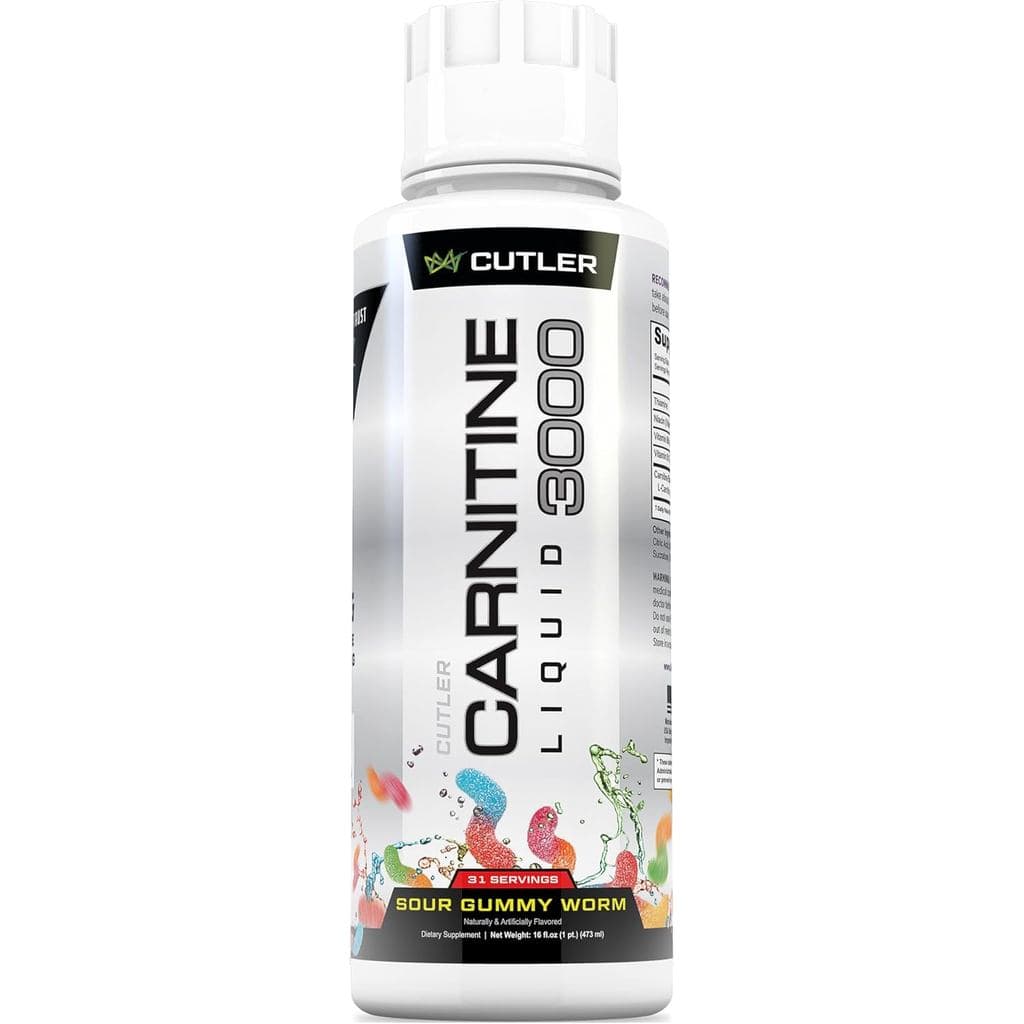 Cutler Nutrition L-Carnitina Líquida, Suplemento Queimador de Gordura com Acetil L-Carnitina e Tartarato de L-Carnitina
