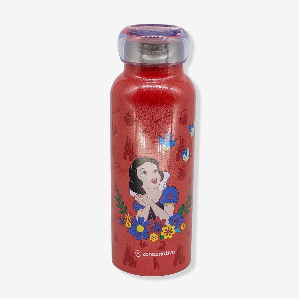 Garrafa Térmica Bubble Branca de Neve Disney 500ml ZonaCriativa