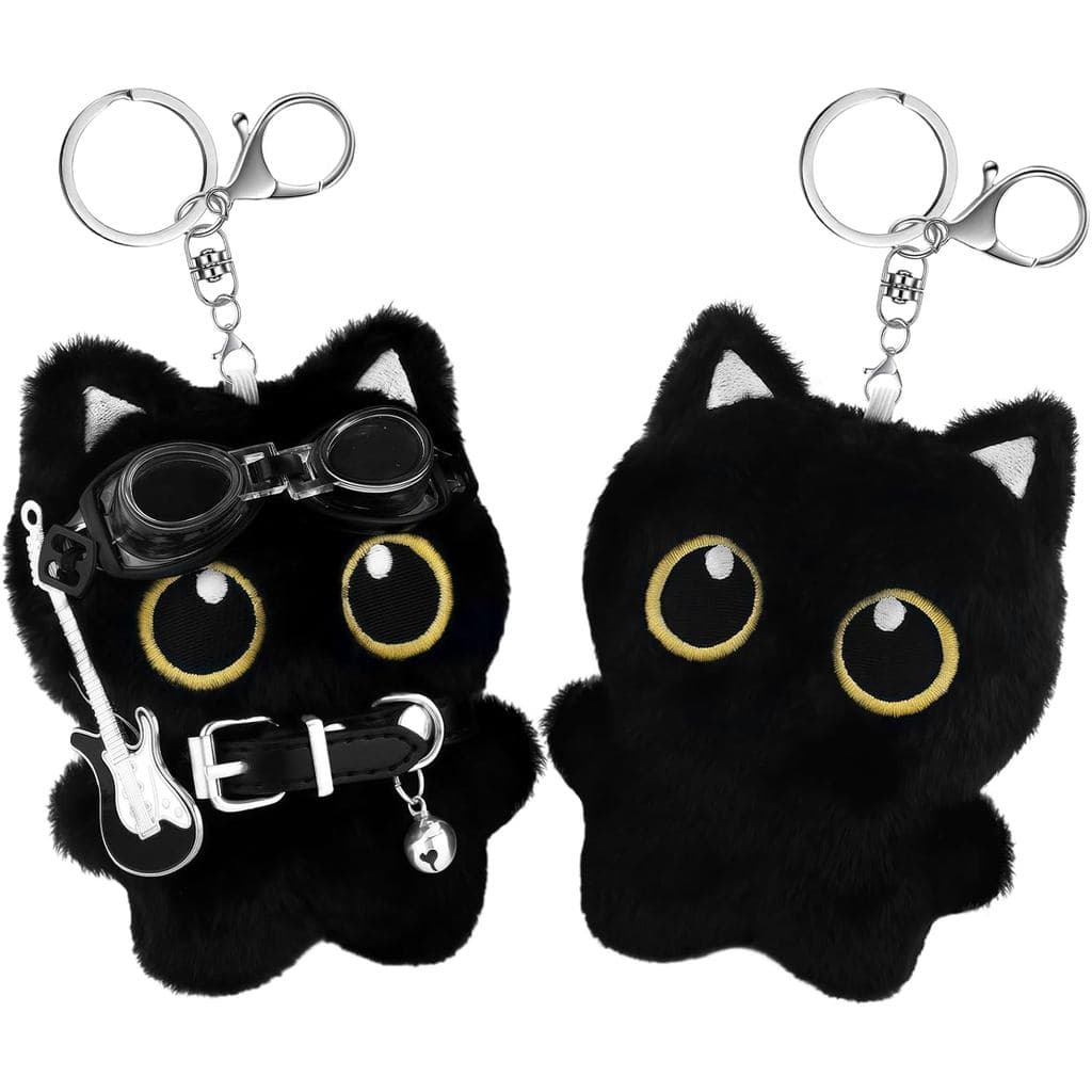 Zkptops 2 Peças Chaveiro de Pelúcia Fofo, Chaveiro de Animal de Pelúcia para Enfeitar Bolsas, Acessórios para Chaveiros