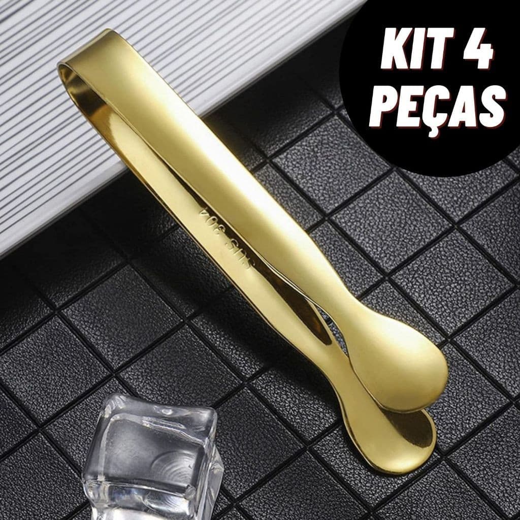 Pegador de Gelo Pinças Multifuncionais para Bar Frios Drinks Petiscos