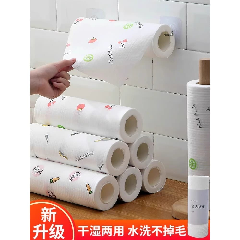 Pano preguiçoso engrossado toalha de cozinha descartável doméstica remover manchas de graxa sem fiapos seco molhado dupl