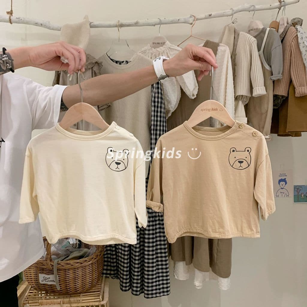 Masculino feminino bebê bonito dos desenhos animados de manga comprida camiseta bebê All-Match topo médio pequeno crianç