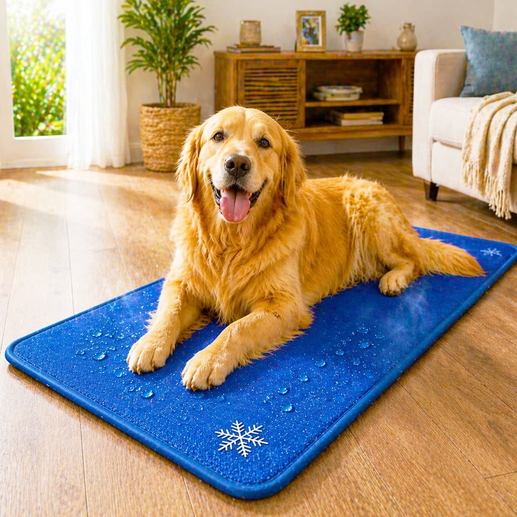 Tapete Gelado Azul 90X50cm Cachorro Lavavel G Refrescante