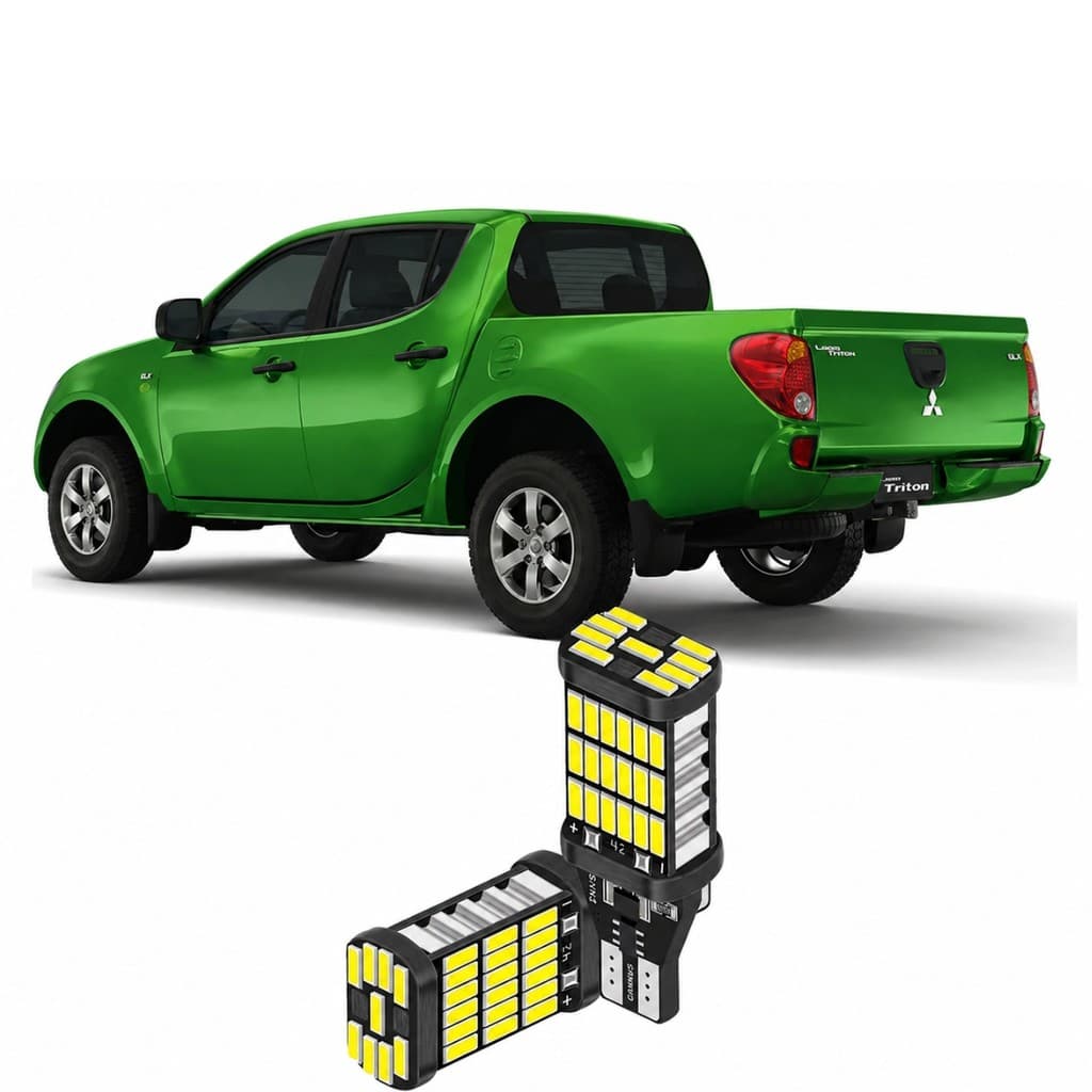 Par Lampada Ultra Led Premium Luz De Ré Mitsubishi L200