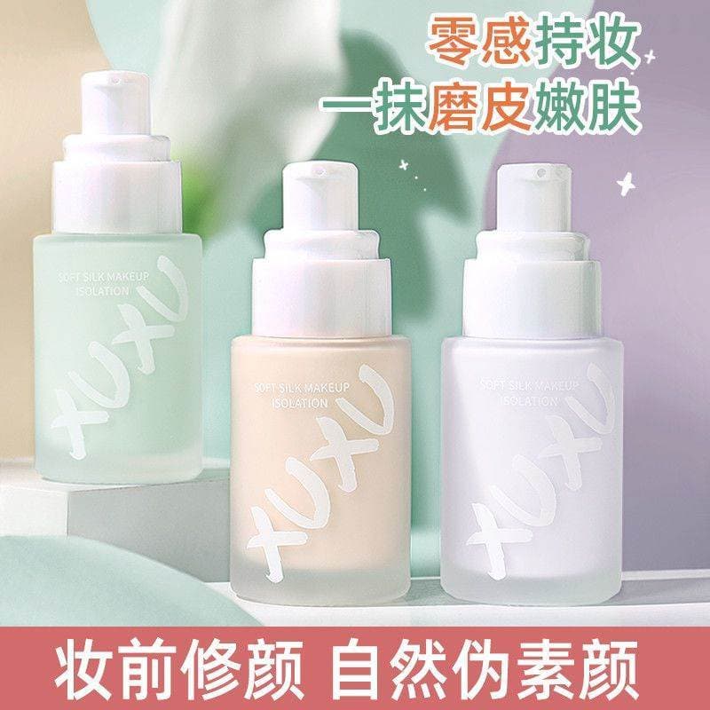 Base creme corretivo maquiagem Primer base roxa creme de maquiagem Natural maquiagem falsa luz sedosa senhoras estudante