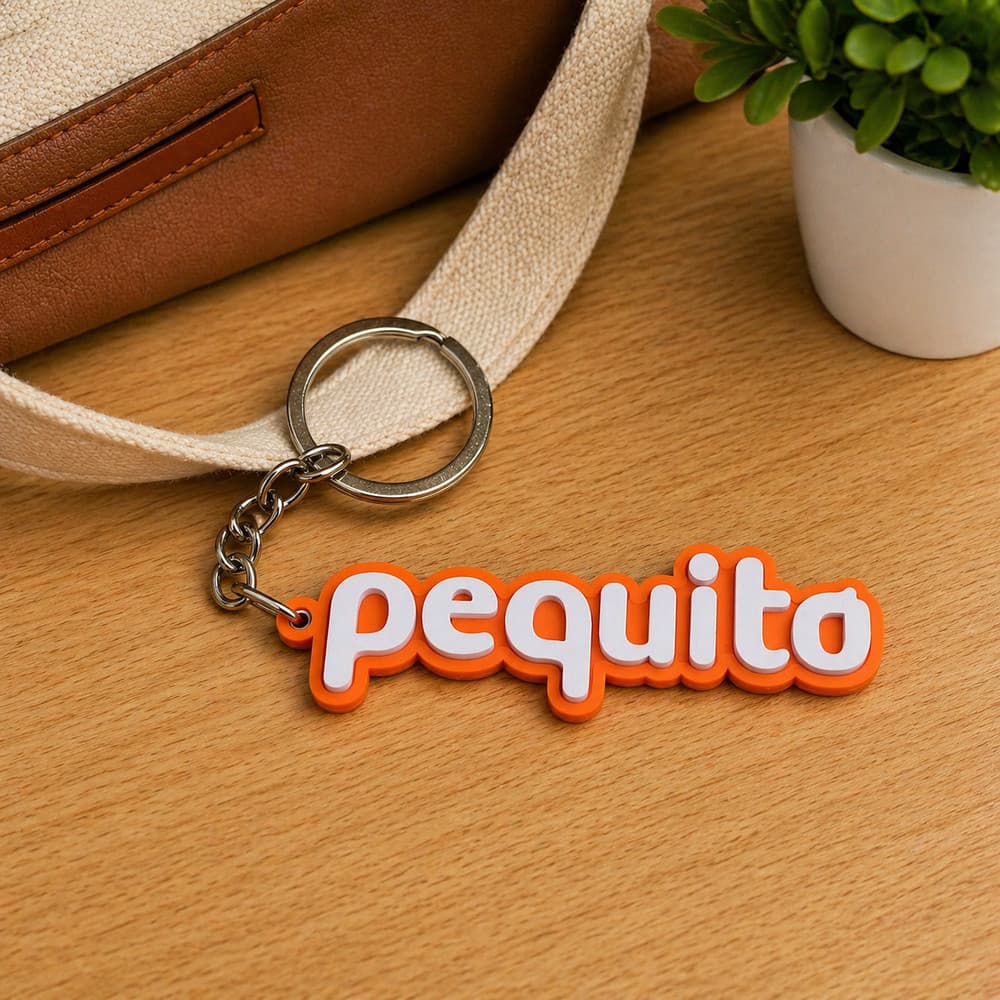 Chaveiro Personalizado Pequito Emborrachado Resistente Leve Ideal Mochila Infantil Chaves Presentes