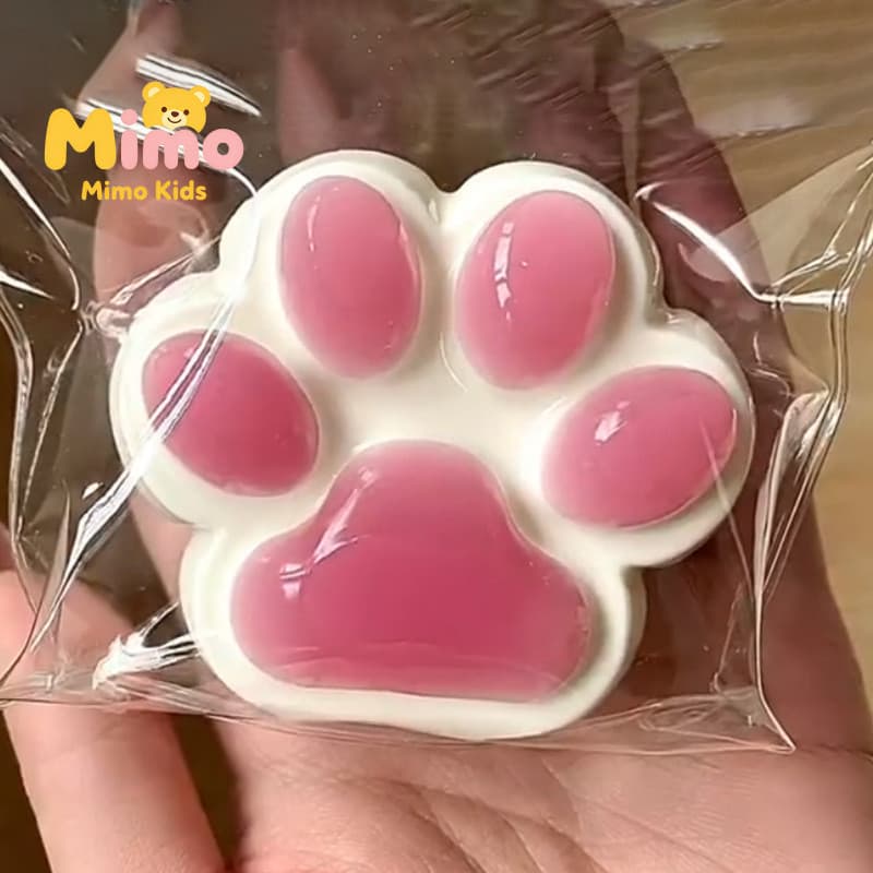 Squishy Pata de Gato Gel Macio, Brinquedo Antiestresse
