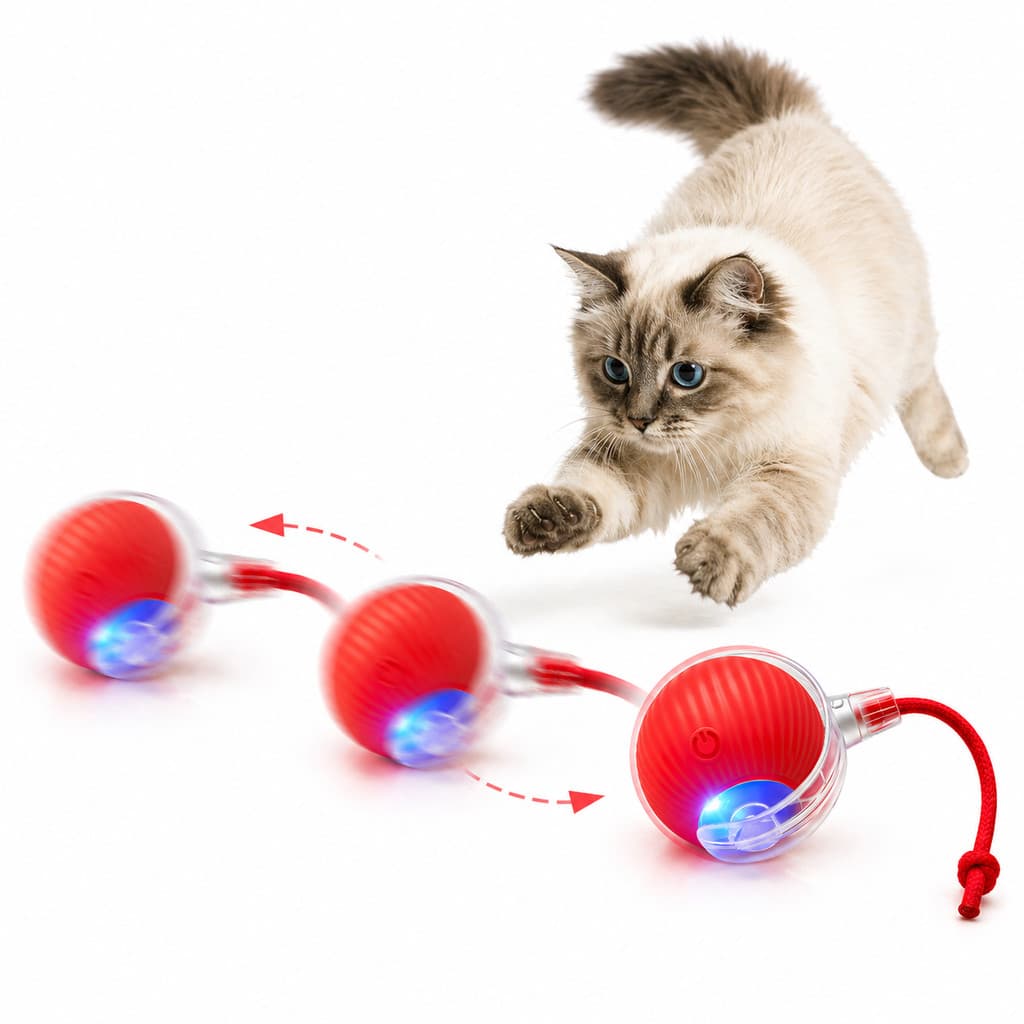 Brinquedos Inteligentes Para Gatos Bola De Rolamento Automática
