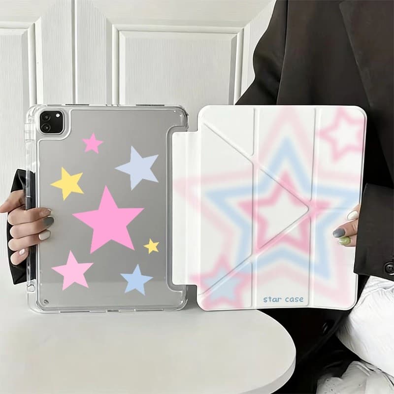 Para Samsung Galaxy Tab S11 / S10 Lite / S10 FE / S9 FE / S9 11'' 10.9'' Transparente Acrílico Y-fold Tablet Capa