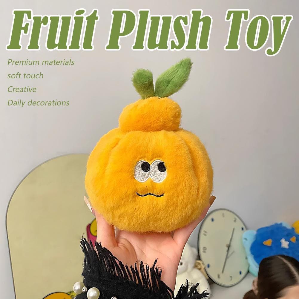 Laranja Pingente Boneca Destacável Criativo Frutas Recheado Brinquedos De Pelúcia Super Bonito Saco Charme Presente Para