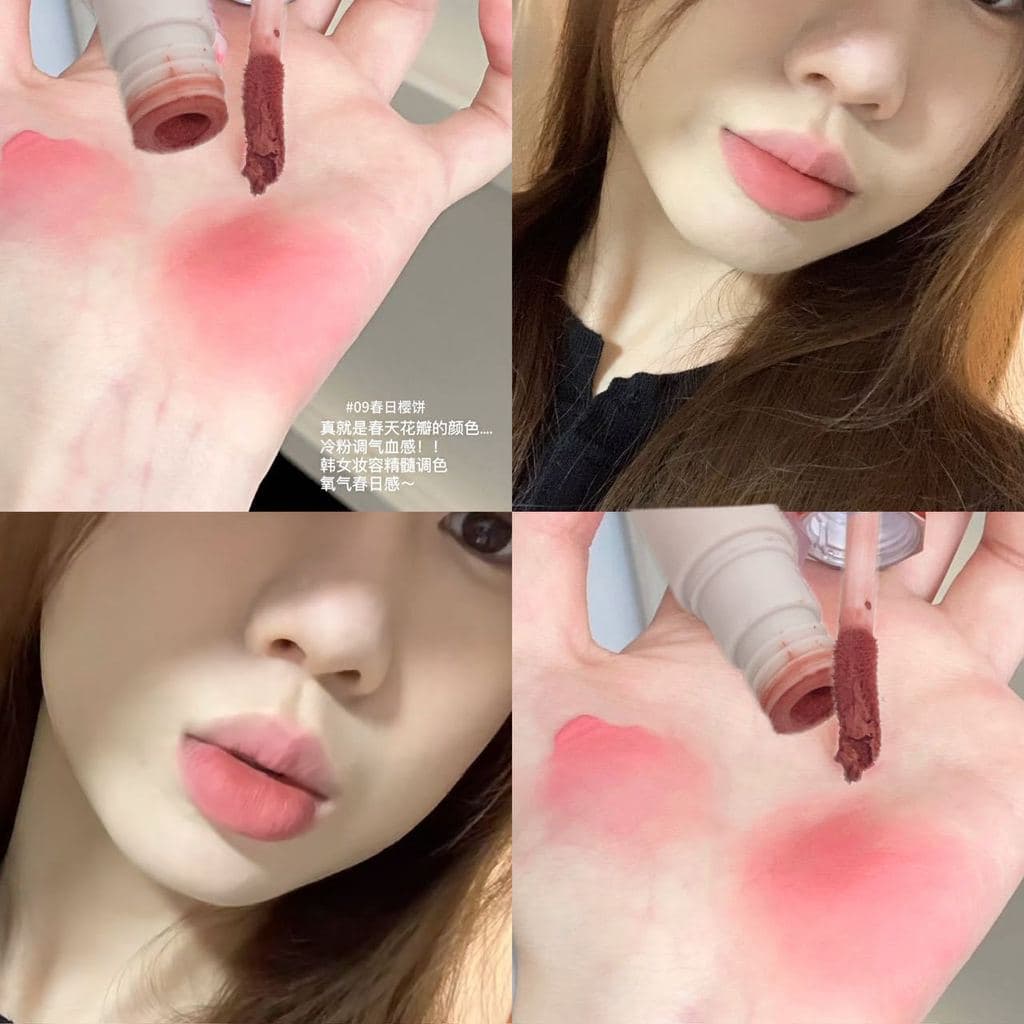 Escolha certo para se tornar 18 anos ~ Batom macio fosco fosco esmalte labial branco amarelo preto couro lama labial vel