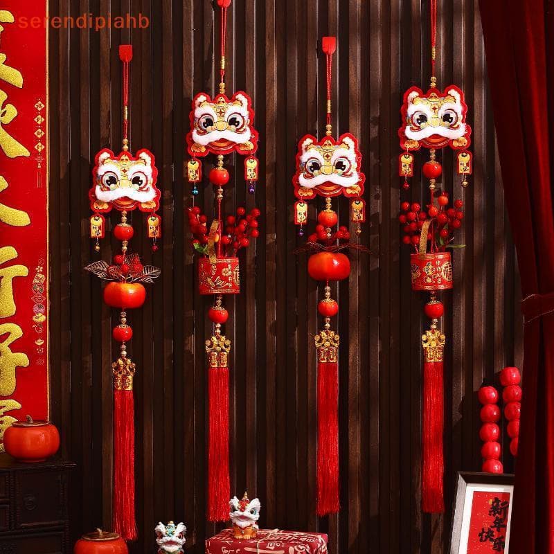 [serendipiahb] 2026 Ano Do Cavalo Pendurado Ornamento Novo Luy Lion Dance Decoraitons DIY De Festa Festival De Primavera
