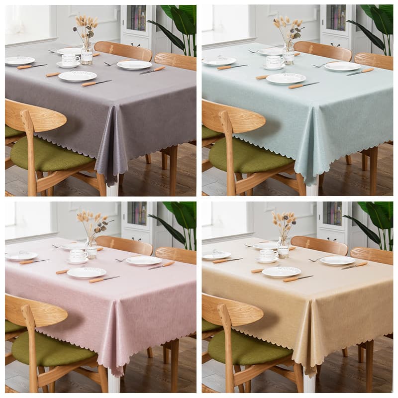 Toalha de mesa de linho de algodão estilo japonês, à prova d'água, à prova de óleo, Anti-escaldante, descartável, estilo