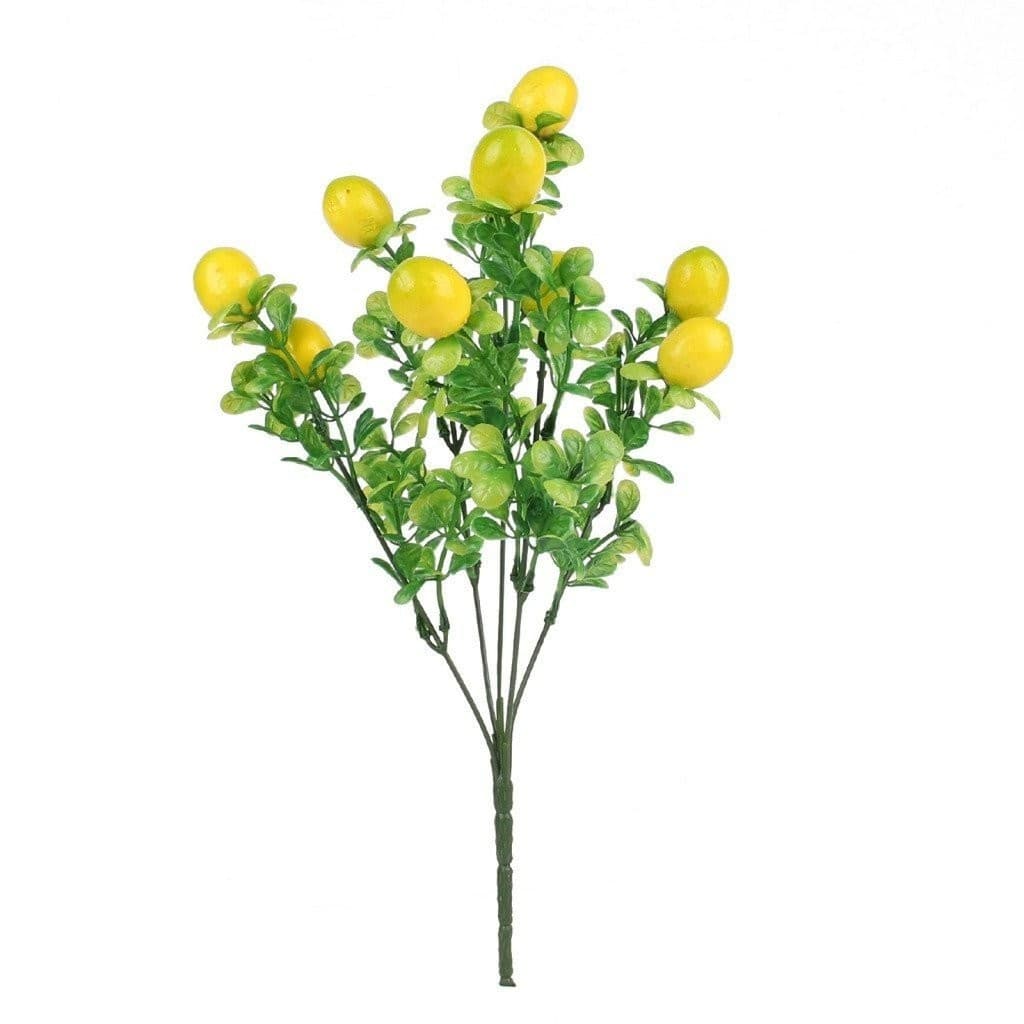 Ramo de Limão Artificial, Artigos para Festa, Decoração de Casa, Ornamento de Fruta em Espuma 1869