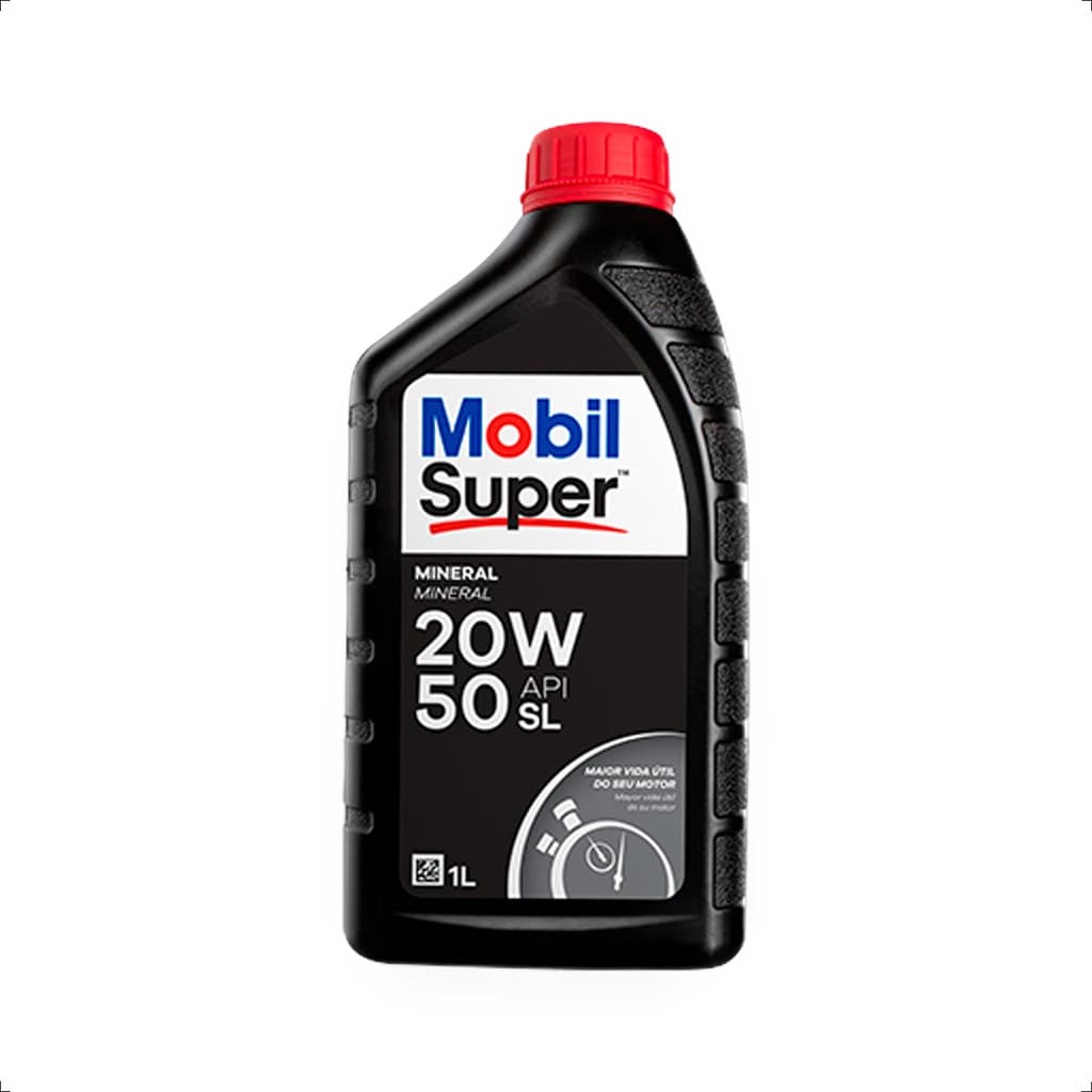 Óleo Lubrificante Mobil para Carros Super 20W50 Mineral API SL 1 litro
