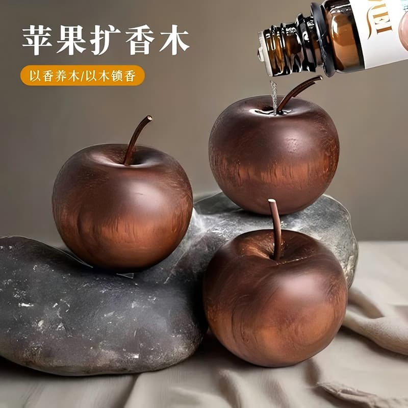 Difusor de maçã madeira criativo sem fogo aromaterapia óleo essencial doméstico interior banheiro água Perfume difusor o