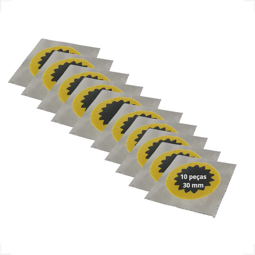 Remendo 30mm Para Bike Bicicleta Moto tipo Estrela Vipal 10 Unid