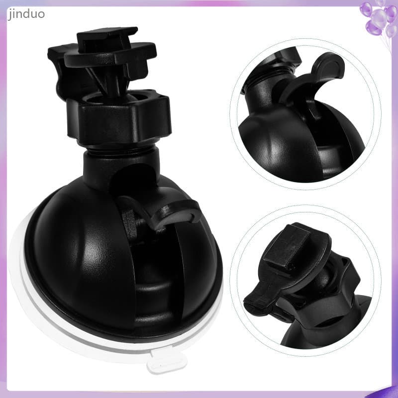 ☕ Suporte Para Câmera De Carro Com Ventosa Preto Plástico Para Uso Em Armazenamento