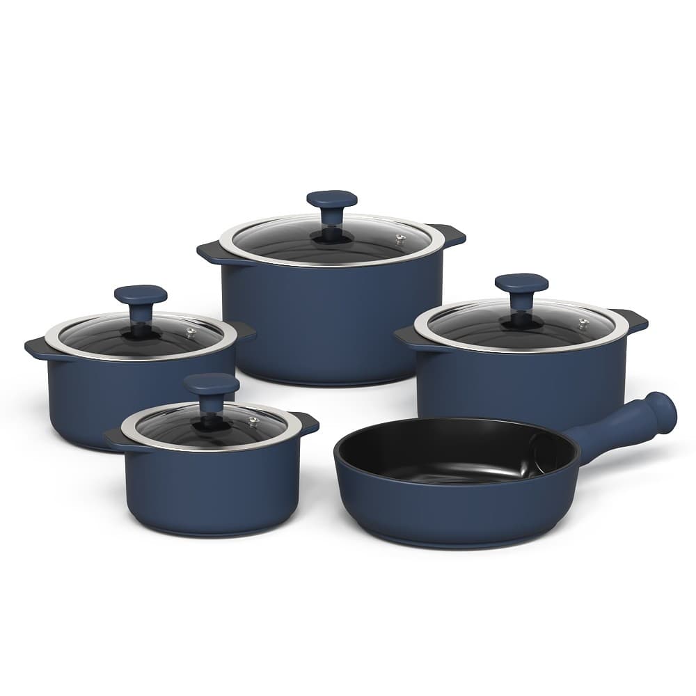 Jogo De Panelas  Slim 5Pcs - Indigo