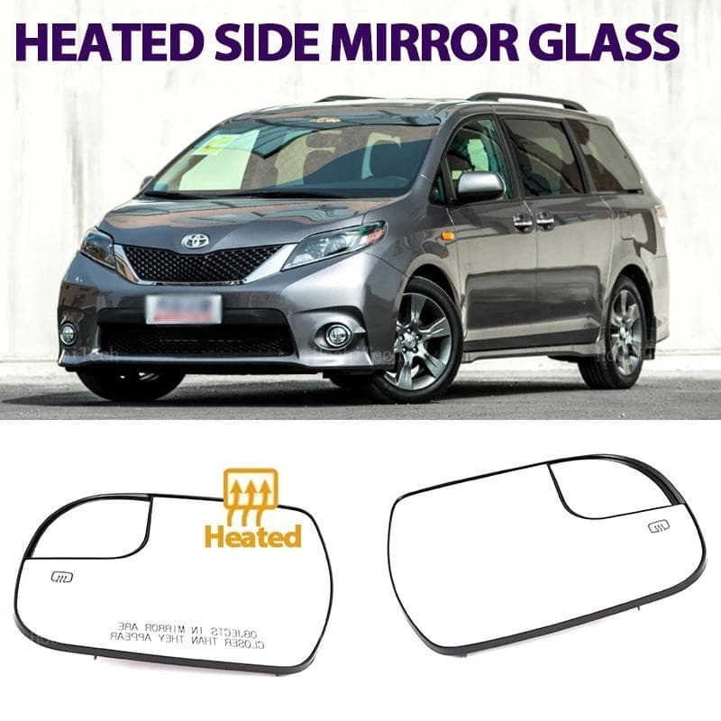 Para Toyota Sienna XL30 LE XLE SE 2011-2020 8790608080 , 8790308080 Esquerda Ou Direita Espelho Lateral Aquecido Vidro R