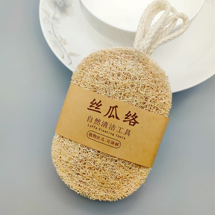 Loofah Escova para lavar louça Bucha Natural Pano para lavar louça Antiaderente Óleo Descontaminação Escova para panelas