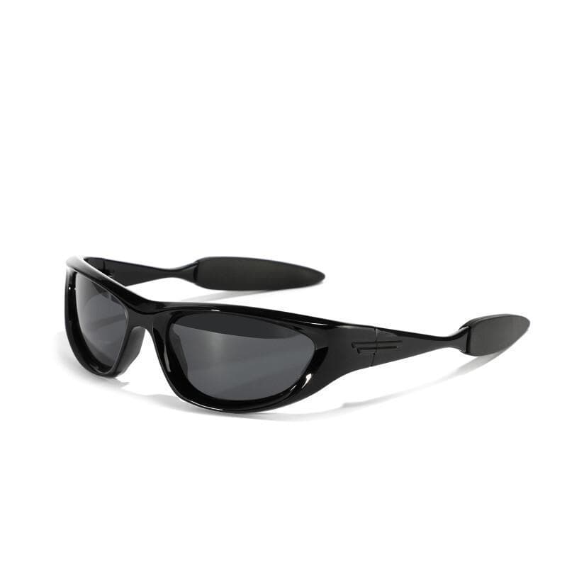 Óculos de Sol Esportivos Polarizados Estilo Olho de Gato Retro Y2K para Homens, Óculos de Sol Fashion Punk UV400 para Mu