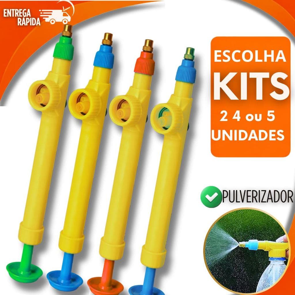 Pulverizador Borrifador Para Garrafa Pet Com Bico Regulável Manual Para Jardinagem Adaptável