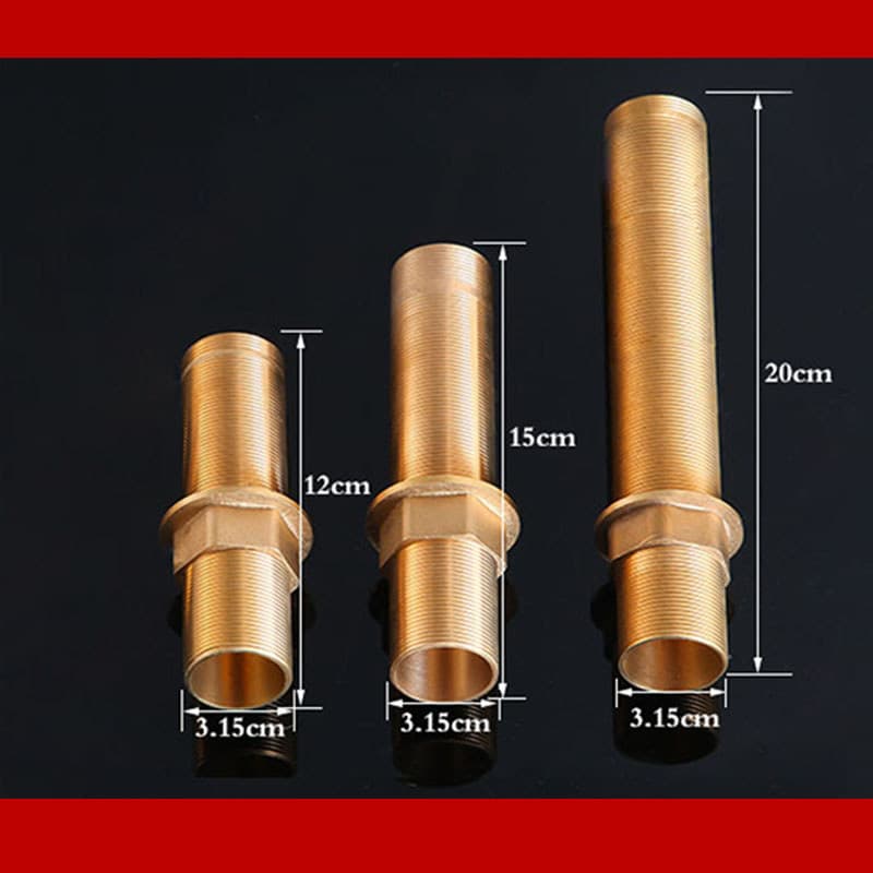 Junshen todos os acessórios do banheiro de cobre torneira Base de ângulo fixo tubo rosqueado estendido 12cm 15cm 20cm po
