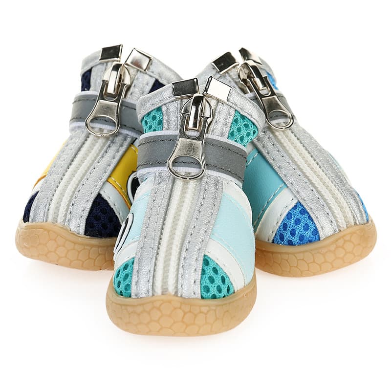 HOOPET Sapatos para animais de estimação Cães de estimação com Design de zíper Fácil de colocar e tirar quatro estações