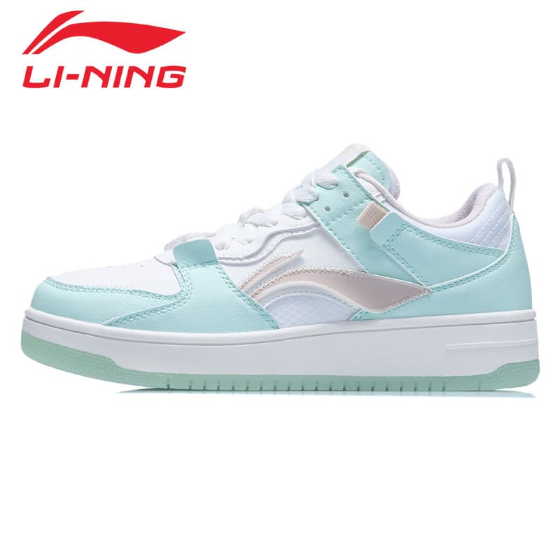 Li Ning tênis sapatos femininos 2026 novo estilo Mini camada pro sapatos brancos absorção de choque rebote sapatos casua