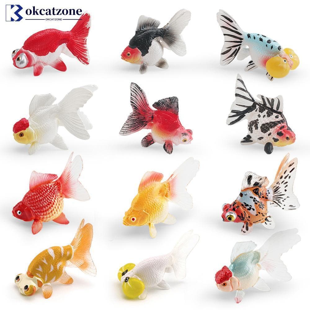OKCATZONE Artificial Peixinho Palhaço Peixe Modelo Mini Aquário Ornamento PVC Vida Marinha Brinquedo Para Crianças Educa
