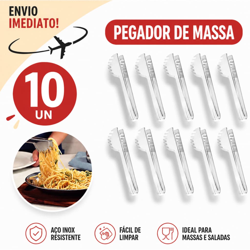 Pegador Pegadores Universal De massa 20cm Grande Restaurantes * Envio Imediato *