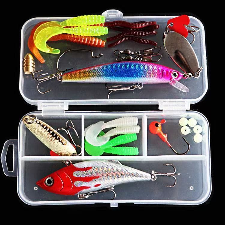 LEMIKKLE - 28pcs/71Pesca Iscas Artificials Dura De Qualidade Minnow Lure 3D Olhos De Plástico Jig Wobblers Crankbait